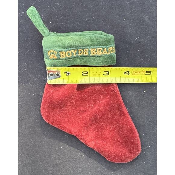 Adorable Vintage Boyd's Bears Mini Christmas Stocking Plush Bear -LO2 - Picture 4 of 4